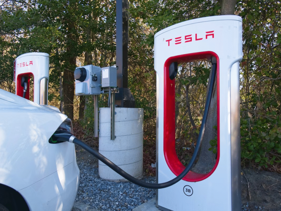 tesla charger to symbolize climate resilience in logistics